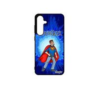 Coque silicone pour S24 FE super geek bleu original humoristique rigide gamer texte drole comics heros jeux video de pour Samsung galaxy