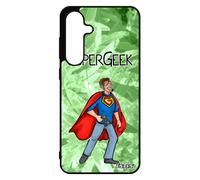 Coque Silicone Pour S24 Fe Super Geek Texte Original Jeux Video Comique Gamer De Protection Drole Heros Play Comics Pour Samsung Galaxy