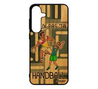 Coque Silicone Pour S25+ Plus Vrai Bois Humour J'peux Pas J'ai Handball Telephone Gris Hand Comique Sport 4g Antichoc Pour Samsung Galaxy