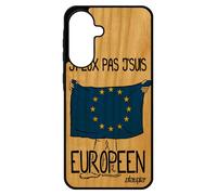 Coque Silicone Pour Samsung A56 5g En Bois J'peux Pas J'suis Europeen Sm-A566b/Ds Housse Humour Union Europeenne Etui Unique Pour Galaxy