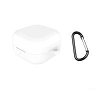 Coque Silicone pour samsung Buds 4 Pro - Étui Fin et Léger Attache - Protection Complète Contre pour chutes et pour poussière - Couleur Vive au pour choix - Maintien Parfait Volume Ajouté(White)