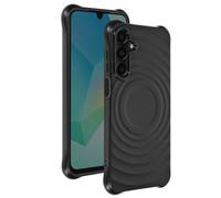 Coque Silicone pour Samsung Galaxy A16 Antichoc Texture Vague en 3D Noir