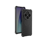 Coque Silicone pour Samsung Galaxy A16 Antichoc Texture Vague en 3D Noir