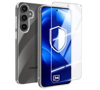 Coque Silicone pour Samsung Galaxy S24 FE avec Verre Trempé Antichoc 3mk Transparent