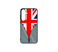 Coque silicone pour Samsung galaxy S25+ Plus drapeau union jack angleterre anglais foot pas cher coupe du monde britannique angleterre de