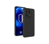 3mk Coque silicone pour Xiaomi 14T – Antichoc, intérieur microfibre – Noir