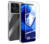Coque Silicone pour Xiaomi 14T avec Verre Trempé Antichoc 3mk Transparent