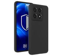 Coque Silicone pour Xiaomi 14T Pro Antichoc avec Intérieur Microfibre Noir
