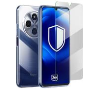 Coque Silicone Pour Xiaomi Redmi 14c Avec Verre Trempé Antichoc 3mk Transparent
