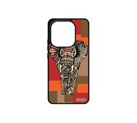Coque silicone pour Xiaomi Redmi Note 14 4G Europe elephant geometrique noir et blanc d'asie animaux personnalisé pas cher dessin alu zen