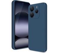 Coque Silicone Pour Xiaomi Redmi Note 14 5g ¿ Fine Antichoc Avec Protection Renforcée Caméra, Doublure Microfibre Anti-Rayures, Compatible Recharge Sans Fil, Bleu