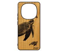 Coque Silicone Redmi Note 14 Pro/14 Pro+ Plus 5g En Bois Naturel Tortue 4g Ocean Luth Design De Mer Noir Gris Animaux Housse Pour Xiaomi