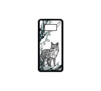 Coque silicone renard S8 ethnique tatouage montagne dessin femme Samsung Galaxy S8