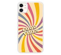 Coque Silicone Renforcée - Compatible Apple Iphone 11 - Design Good Vibes