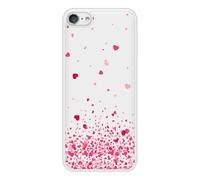 Coque Silicone Renforcée - Compatible Apple Ipod Touch - Design Confettis De Coeurs Rose