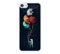 Coque Silicone Renforcée - Compatible Apple Ipod Touch - Design Cosmonaute Aux Ballons