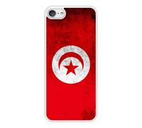 Coque Silicone Renforcée - Compatible Apple Ipod Touch - Design Drapeau Tunisie