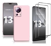 Coque Silicone Rose + 2 Verres Trempes Pour Xiaomi 13 Lite Little Boutik©