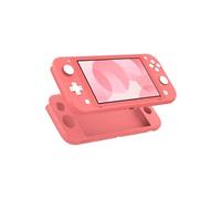 Coque Silicone Corail Rose Compatible avec Nintendo Switch Lite - Etui Housse Protection Anti Rayure Anti Choc Anti Dérapant Phonillico®