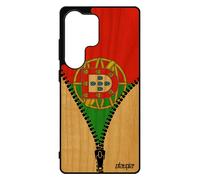 Coque Silicone S25 Ultra Bois Drapeau Portugal Portugais Euro Original Foot Jo Coupe D'europe Basket Mobile Case 5g Pour Samsung Galaxy