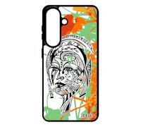 Coque Silicone S26+ Plus Femme Noir azteque Orange Smartphone Feuilles Princesse coloré psychédelique SM-S947B Nature pour Samsung Galaxy