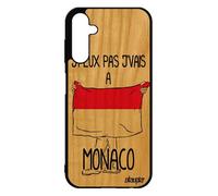 Coque Silicone Samsung A25 5g Bois J'peux Pas J'vais A Monaco Basket Foot Mobile Drapeau Monegasque Noir Pas Cher Portable De Galaxy