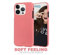Coque Silicone Soft Feeling Rose pour Apple iPhone 14 Plus - Finition Silicone - Toucher Ultra Doux