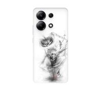 Coque Silicone Souple Transparente Compatible Xiaomi, imprimée en France, Etrange Nöel de Mr Jack (Redmi Note 13 4G)