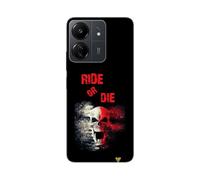 Coque Silicone Souple Transparente Compatible Xiaomi, imprimée en France, Ride Or Die (Redmi 13 C 4G)