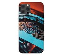 Coque Silicone Souple Transparente pour Apple iPhone imprimée en France, Harley Davidson Métal Wings (iPhone 15 Pro Max)