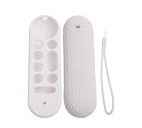 Coque Silicone Télécommande pour TV 4K Protection Chocs Coque | Matériau silicone doux, absorption des chocs, finition antidérapante, accès total aux touches, design coloré(White)