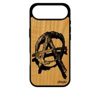 Coque Silicone Telephone Pour Iphone 17 Air Bois Anarchie Gel Street Art Mobile Cadeau De Noel Gothique Housse Hardrock Punk Rock