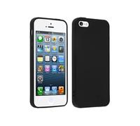 Coque Silicone TPU Gel Souple iPhone SE / 5S / 5 - Noir Mat Noir