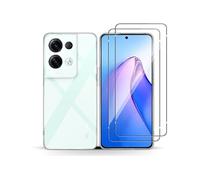 Little Boutik Coque Silicone Transparente + 2 Vitres Protection Ecran pour Oppo Reno 8 Pro 5G