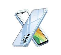 Little Boutik Coque Silicone Transparente Angles Renforces + 2 Verres Trempes pour Samsung A33 5G