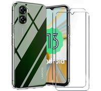 Coque Silicone Transparente Anti-Chocs Pour Umidigi G3/G3 Plus/G3 Max + 2 Protections Écran En Verre Trempé - Bords Surélevés, Coins Renforcés, Découpes Précises