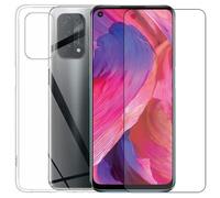 Coque Silicone Transparente + Verre Trempe Pour Oppo A54 - Oppo A74 5G 6.5"" - Protection Antichoc - Yuan Yuan