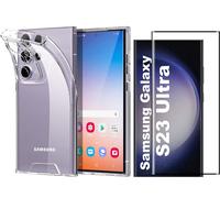 Coque Silicone Transparente + Verre Trempe Pour Samsung Galaxy S23 Ultra 5G Little Boutik®