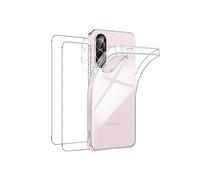 Coque Silicone Transparente + Verres Trempes et Protections Camera Arriere Transparent X2 Pour Samsung Galaxy A56