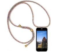 Coque Silicone Universelle Pour Iphone 7 Plus Avec Cordon Réglable Et Dragonne Transparente ¿ Ultra-Légère, Style Arc-En-Ciel