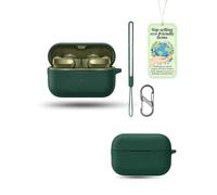 Coque Silicone Vert pour Bose Ultra Open Earbuds(2nd Gen), Étui Protection | Inclus Cordon & Mousqueton en 8 | Housse de Protection Souple Anti-Choc et Anti-Poussière pour Écouteurs Sans Fil