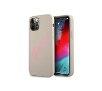 Coque pour Apple iPhone 12 / 12 Pro Collection Silicone Vintage en TPU Guess Gris