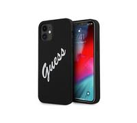 Funda Guess Vintage De Silicona Para Iphone 12 Mini Color Negro