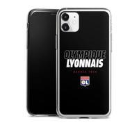 Coque Slim Compatible avec Apple iPhone 11 Case Ultra Fine Etui Silicone Ultra Fine Olympique Lyon Produit sous Licence Officielle Football