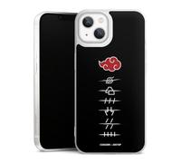 Coque Slim Compatible avec Apple iPhone 13 Case Ultra Fine Etui Silicone Ultra Fine Akatsuki Produit sous Licence Officielle Naruto Shippuden