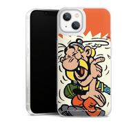 Coque Slim Compatible avec Apple iPhone 13 Etui Silicone Ultra Fine Coque en Silicone Ultra Fine Asterix Vintage Enfance