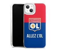 Coque Slim Compatible avec Apple iPhone 13 Etui Silicone Ultra Fine Coque en Silicone Ultra Fine Produit sous Licence Officielle Olympique Lyonnais OL