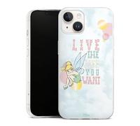 Coque Slim Compatible avec Apple iPhone 14 Etui Silicone Ultra Fine Coque en Silicone Ultra Fine Produit sous Licence Officielle Fée Clochette Disney