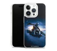 Coque Slim Compatible avec Apple iPhone 14 Pro Etui Silicone Ultra Fine Coque en Silicone Ultra Fine Star Wars The Mandalorian Articles pour Fans