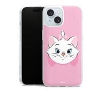 Coque Slim Compatible avec Apple iPhone 15 Etui Silicone Ultra Fine Coque en Silicone Ultra Fine Aristochats Marie Disney Chat